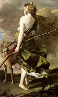 1625: Goddess Diana, by Orazio Gentileschi