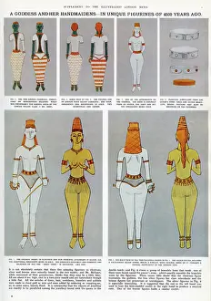 Handmaidens: A goddess and her handmaidens in unique figurines