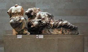 Parthenon: Three Goddesses. Hestia, Dione and Aphrodite. East Pediment