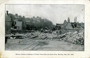 Croydon: Godson & Dobsons Timber Year Fire, Croydon, Surrey