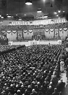 Shortest: Goebbels gives speech in Berlin, Germany, WW2
