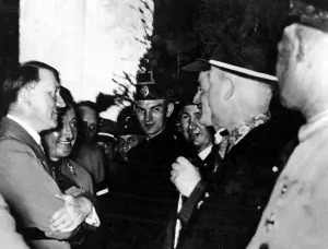 Functionaries: Goebbels, Hitler and Ley, 1930s