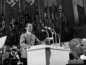 Festivity: Goebbels at the opening of the Week of the German Book