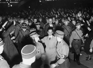 Sportpalast: Goebbels at an SA rally, 1934