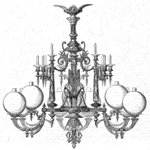 Universelle: Goelzer Gas lit chandelier