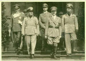 Duces: Goering, Mussolini, Hess, Hitler & Ciano at Munich