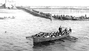 Exmouth: Going ashore, Training Ship Exmouth, early 1900s