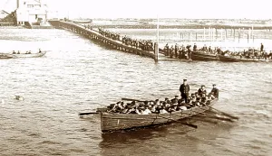 Exmouth: Going ashore, Training Ship Exmouth, early 1900s