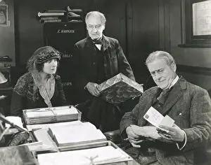 Scrutiny: Going over letter in lawyer's office