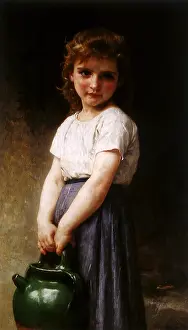Bouguereau: Going to the Well, by Bouguereau