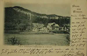 Collotype: Goisern. Cafe and restaurant Rassingmuhle with