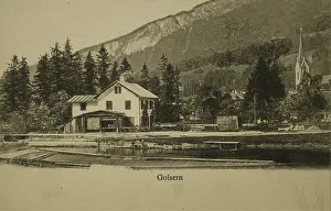 Kohn: Goisern. At the Traun. About 1905. Collotype
