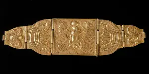Palmettes: Gold bracelet made up of