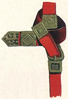Buckle: Gold and Fabric Strap