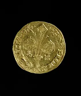 Florin: Gold florin with a fleur