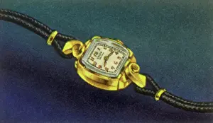 Fasteners: Gold and Leather Watch