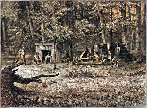 Prospector: Gold mining camp in America