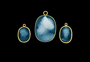 Pendant: Gold-Mounted Cameos, X-ray, 1896