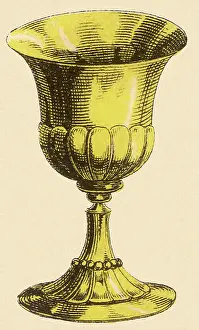 Goblet: Gold Wine Goblet