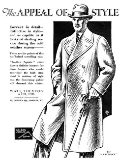 Watt: Golden Square coat advertisement
