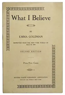 Anarchism: GOLDMAN PAMPHLET