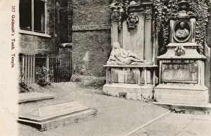Anglo Irish: Goldsmith's Tomb, Temple, London