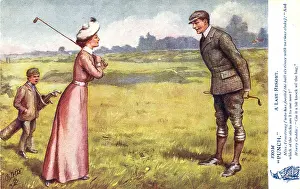 Suggestions: Golf couple with Caddy