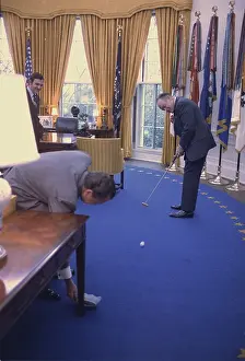 Putter: Golf in the Oval Office. Bob Hope is putting ?