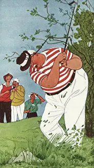 Humerous: Golfer hacks at Ball lost in Rough