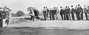 Oct18: Golfer James Braid at the PGA on Romford Links
