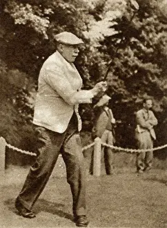Oct18: Golfer James Braid's drive