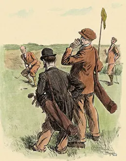 Golfer: Golfer making Comment on Bad Put