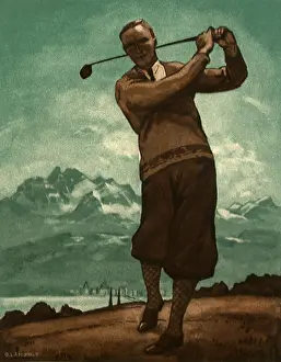 Knickers: Golfer in Swing
