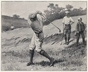 Backswing: Golfer's Backswing - circa 1890