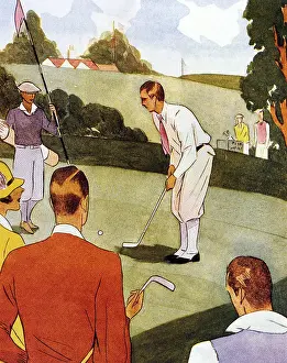 Bends: Golfers on the Green