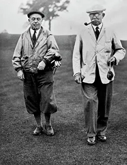 Fairway: The golfers J. H. Thomas and Guy Davis