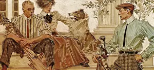 Golfers: Golfers, Lady, and Dog