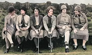 Redan: Golfers at the Redan, North Berwick