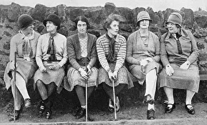 Redan: Golfers at the Redan, North Berwick