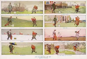 Golfing: Golfing cartoon