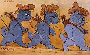 Breath: Three Golfing Cats