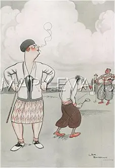 Domineering: Golfing illustration by H. M. Bateman