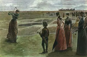 Lucien: Golfing Lady and Group