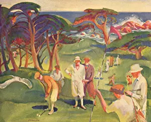 Golfers: Golfing by the Sea