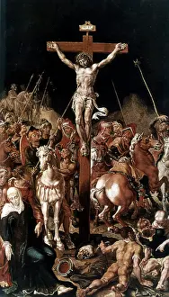 Triptych: Golgotha (Calvary). Central panel of a triptych