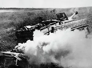Explosives: Goliath remote-controlled armored demolition vehicle, 1944