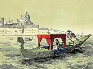 Gondolier: Gondola with Passenger
