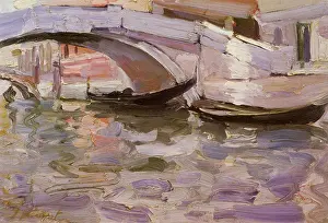 Dappled: Gondolas, by John Singer Sargent