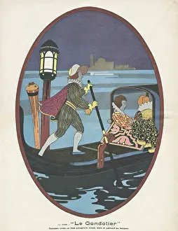 Leclerc: The Gondolier, insert illustration in L'Artisan Pratique