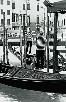 Gondolier: Gondoliers in Venice, Italy